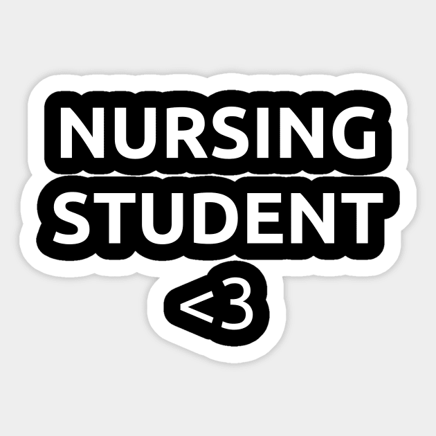 Nursing student Sticker by Word and Saying